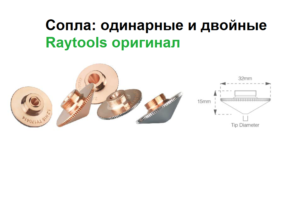 Оригинальные сопла Raytools